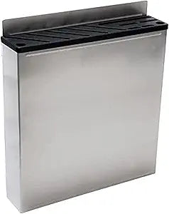Restaurant/Commercial Kitchen Knife Rack - Holds 10 Knives & Honing Steels - Stainless Steel Wall Mounted Knife Storage