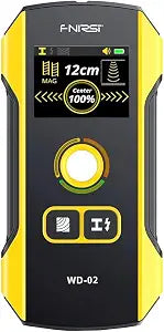 Premium Wall Scanner Stud Finder, Electronic Wall Stud Detector for Wood, Metal Studs, AC Wires, Joists, Pipes, Wire and Water Pipe Stud Finder, Visible Positioning Hole for Accurate Center Detection