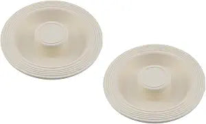 Dnyta 2 Pcs 4in White Rubber Bathtub Stoppers Universal Sink Stopper