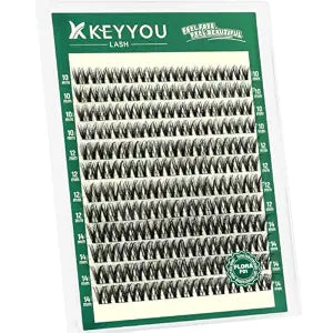 KEYYOU Flora Lash Clusters Flaunt Eyelash Clusters D Curl 10-14MIX