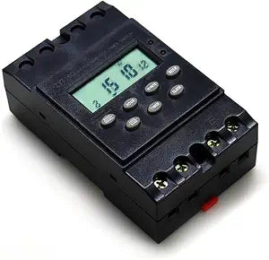 MISOL 12V Timer Switch, 25A Programmable Digital Timer with LCD Display, Auto On/Off Relay