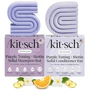 Kitsch Purple Shampoo & Conditioner Set For Blondes & Color Treated Hair