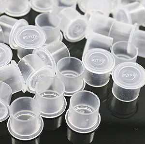 Tattoo Ink Caps,300pcs 17 x 14mm Plastic Microblading Pigment Ink Holder