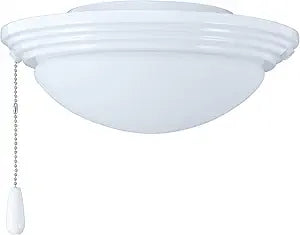 RP Lighting 11-Inch Wide Single LED Ceiling Fan Light Kit, White