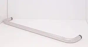 Moon Daughter 24" Pull Handle Frameless Shower Glass Door Chrome Towel Bar 1/2" Hole Dia.