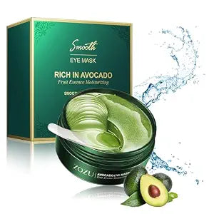 Aero Zen Avocado Eye Patches 60 Pcs, Under Eye Mask for Dark Circles, Puffiness and Dryness, Hydrating Nourishing Anti-Aging Under Eye Treatment