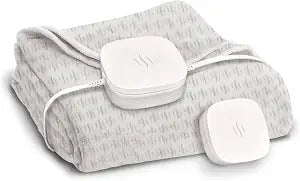Hidden Heat Electric Foot of the Bed Warmer by SpotWarm; Wireless RF Remote, Microplush Flannel Mattress Warmer for Heated Feet. (King Size - 74" by 28")