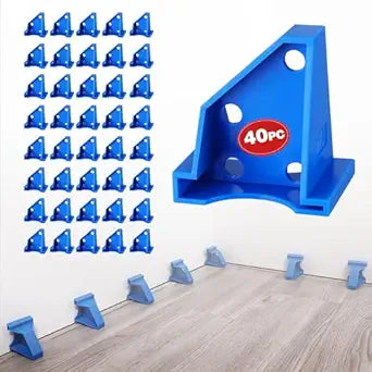WORKPRO 40-Pack Floor Spacers, 2-in-1 Laminate Flooring Install Tool