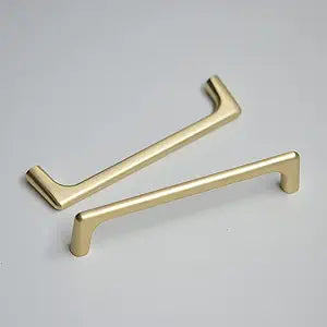 10 Pack 5'' Solid Brushed Gold Kitchen Cabinet Drawer Cupboard Dresser Hardware Pulls Handles for Stainless Steel Modern Farmhouse Rustic Kitchen Cabinet Door Handles Drawer Knob and Pull