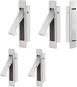 Dontay Pocket Pull Handle, Edge Pull, Professional Stainless Steel 304, Flush Mount for Sliding Door (Satin Nickel, 5)