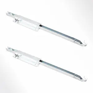 POWERTEC Drop Leaf Table Supports  Set of 2, Silver Metal Table Bracket Support, Strong & Stable Drop Leaf Support, Holds 50lbs Each - Premium Steel, Burr Free Profile & Zinc Coated Finish - 71426
