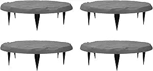 Garden Stepping Stones Decorative Outdoor Stepping Stone with Ground Stakes for Lawn Garden Patio Pathway Walkway