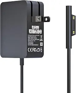 Surface Go Charger,Surface Laptop Power Supply Adapter 24W 15V 1.6A Charger for Surface Go/Go 2/Go 3 Surface Pro 4 Surface Pro 3 Core m3 Surface Pro 2017 Core m3 Surface Laptop Core m3 Travel Case
