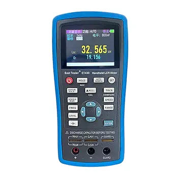 ET430 100KHz Handheld LCR Meter - Digital Portable Bridge Tester for Resistance, Capacitance, Inductance Measurement | LCD Display Electronics Component Testing Tool
