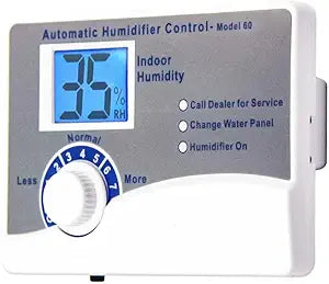 Model 60 Whole House Humidifier Control Humidistat with Outdoor Temperature Sensor - Compatible with 400, 500, 600, 700 Automatic Digital Humidifiers, 24VAC