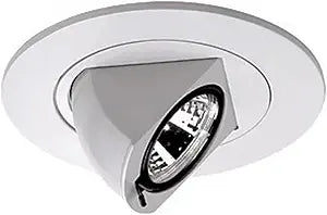 WAC 4in Low Voltage Round Directional Adjustable Recessed Light Trim in White, HR-8401 or HR-8402 Housing Sold Separately