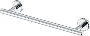 Gatco 4241A Latitude II 12-Inch Hand Towel Bar, Wall Mounted Bathroom Towel Holder, Chrome