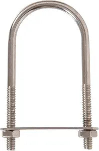 Hardware Essentials U-Bolt Round Saddle Stainless Steel (5/16" x 4-1/2" x 2") 5 Pack
