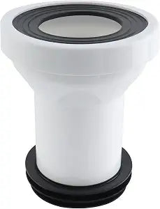 T Tulead Full Flush Offset Toilet Flange Straight Change Place Connector PP Plastic Toilet Shifter, No Remove