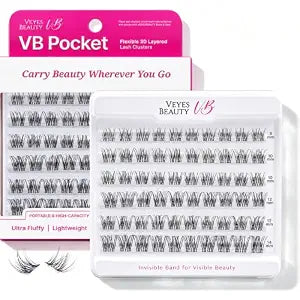 VEYESBEAUTY Lash Clusters Individual Eyelash Extensions NakedTouch