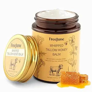 Beef Tallow for Skin, Tallow and Honey Balm, 5.3 OZ, Honey