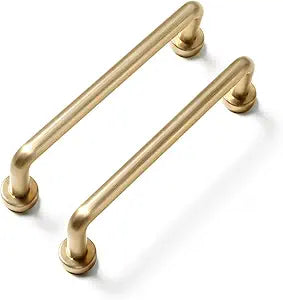 Set of 6, 3 Inches Center to Center SleekTouch Champagne Bronze Cabinet Pulls - Contemporary Handles for Kitchen and Bathroom Cabinets Zinc Alloy Made Hardware