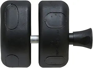 National Hardware MagnaLatch Side Pull Gate Latch N346-203 2-3/4 in Adjustable Heavy Duty Stainless Steel Components Black for Metal Wood Vinyl Fence Gates Pool