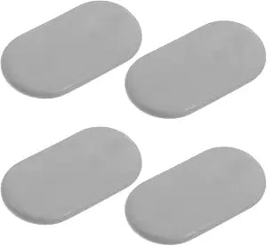 Cabilock Toilet Seat Bumper Pads 4 pack Toilet Seat Rubber Bumpers Replacement Noise Dampening Spacers for Bidet and Seats Secure Stabilizer Pads for Home Hotel School Bathrooms