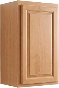 Raised Panel Wall Cabinet - Ready to Assemble, Perfect for Kitchen, Laundry, and Bathroom Storage - 18W x 30H x 12D