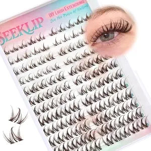 Manga Lash Clusters D Curl Brown Anime Eyelash Clusters