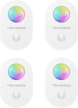 Motion Sensor Wireless Under Cabinet Lighting, Night Lights, Type-C USB Rechargeable, 8 Colors, 2 Scene Mode, Stick on, Hilly Light Effects, Small Decoration Lights for Hallway, Cupboard.