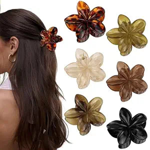6 Pcs Flower Large Hair Claw Clips for Thick Thin Hair for Women