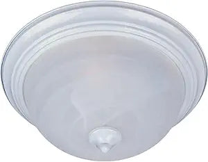 Maxim Lighting Essentials 3-Light Flush Mount | White Finish | Transitional Flush Mount | Ideal for Bedrooms, Hallways & Entryways | Dimmable | 5842MRWT