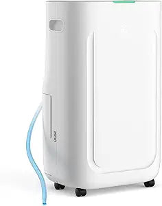 Ludatido 2025 Upgraded Dehumidifier, 80 Pint/Day, 5000 Sq.Ft for Whole Home & Basement, 1.72 Gal Tank, 42dB Quiet, Child Lock, Sleep/Fan/Dry Modes, 24H Timer & Auto Continuous Drain