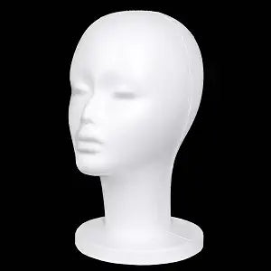 Leeven Styrofoam Head For Wigs Female Foam Mannequin Wig Head Stand 1 Pack