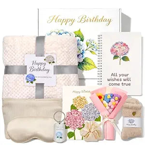 Birthday Gifts for Women, Unique Happy Self Care Relaxing Gift Basket Set Box, Thoughtful Presents Ideas for Her - Perfect for Mom, Best Friend, Sister, Wife, Girlfriend, Teacher