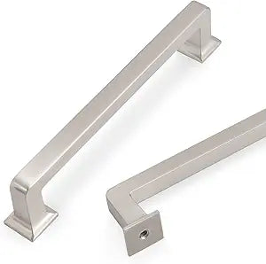 COTYKILEY 10 Pack 5 Inch(128mm) Brushed Satin Nickel Cabinet Handles Kitchen Cabinet Pulls Cabinet Door Handles Kitchen Cabinet Hardware Cupboard Drawer Pulls Dresser Handles