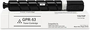 GPR53 GPR-53 Black Toner Cartridge (8524B003AA) High Yield Compatible for ImageRunner Advance C3325 C3325i C3330 C3330i C3520 C3520i C3525 C3525i C3530 C3530i Printer(1-Pack)