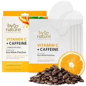 By Nature Vitamin C + Caffeine Under Eye Mask Patches - 5 Pairs