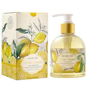 ROMIIE ZOI Liquid Hand Soap with Gift Box, Lemon, 260ml/8.7oz