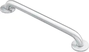 Moen Home Care Bathroom Safety 24 Inch Stainless Steel Handicap Grab Bar for Bathtub and Shower, Heavy Duty Handle, Elderly Assistance Product with Concealed Screws, 8724