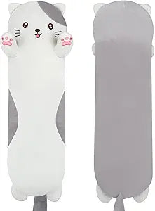 Dalmao 44 inch Giant Cat Stuffed Long Body Pillow, Jumbo Cat Stuffed Animal, Soft Plush Toy Cuddle Plushies Gift for Kids Boys Girls Birthday