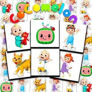 Cocomelon Tattoos for Kids Party Favors Bundle - 72 Pc Individual Tattoos