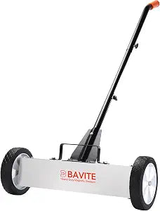 E BAVITE 45lbs Rolling Magnetic Sweeper with Wheels, Magnet Pickup Sweeper