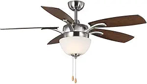 Olson Collection Five-Blade 52" Ceiling Fan with LED Light Kit