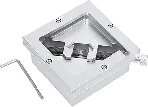 Adjustable BGA Reballing Station Kit HT-90 Aluminum Alloy Stencil Holder for Laptop CPU Phone Repair Diagonal Solder Ball Jig with Drainage Channel 9-43mm