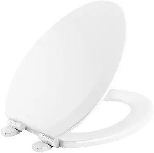 Slow Close Quick Release Toilet Seat Elongated with Top & Bottom Fixing