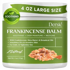 Dersie Frankincense Balm - 4 oz | Soothes Muscles & Joints, Supports Skin Renewal & Nourishment ��� All Natural Balm for Muscle, Joint & Foot Discomfort and Dry Skin, Infused with Frankincense Oil