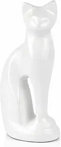 Cat Urns for Ashes - Pet Memorial Cat Urn Cat Memorial Gift, Pet Urn for Cat Ashes Keepsake Pet urns for Cats Ashes, Pet Ashes Urn, Pet Cremation Urn (White)