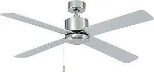 RP Lighting Aldea IV 52-Inch 4 Blade Indoor Ceiling Fan, Brushed Nickel